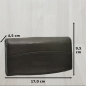 Preview: flevado Portemonnaie Schwarz Damen Leder Geldbörse Damenbrieftasche mit Klippfach RFID Schutz